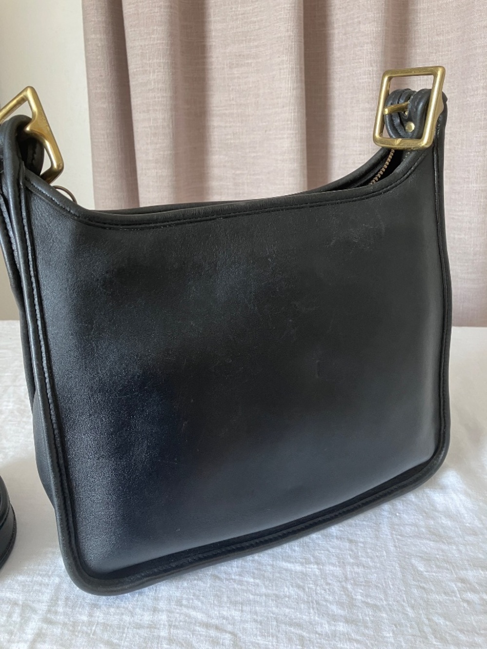 Vintage Coach 9966 Legacy Zip Black Leather Shoulder Crossbody Bag - Picture 2 of 5